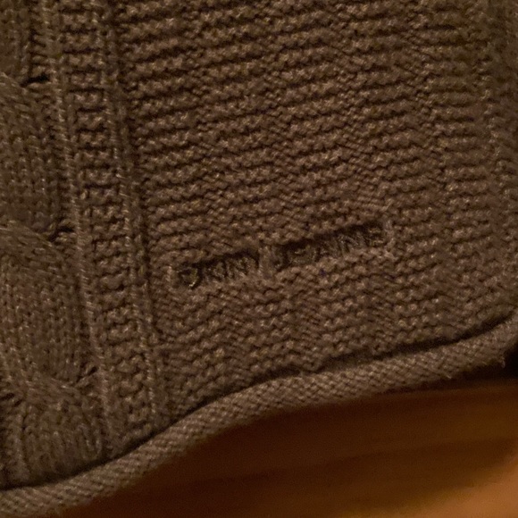 DKNY Soft brown Cinced tied  waist drop hooded sweater long sleeve - Picture 3 of 4